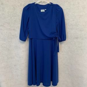Lady Carol‎ Petites Vintage Blue Dress